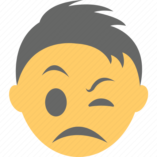 Download Boy emoji, depressed, frowning face, side eye emoji, unamused face icon