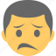 depressed, doh face, emoji, frowning face, unamused face 