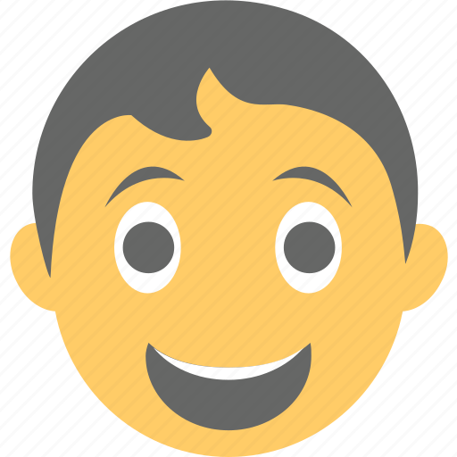Boy emoji, emoticon, joyful, laughing, smiling icon - Download on Iconfinder