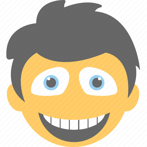 Boy emoji, emoticon, jolly face, naughty, smiley icon - Download on Iconfinder