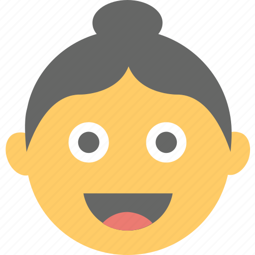Avatar, emoticon, female, smiling, woman emoji icon - Download on Iconfinder