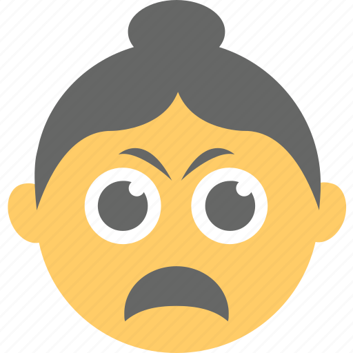 Avatar, depressed, hair bun, lady, woman icon - Download on Iconfinder