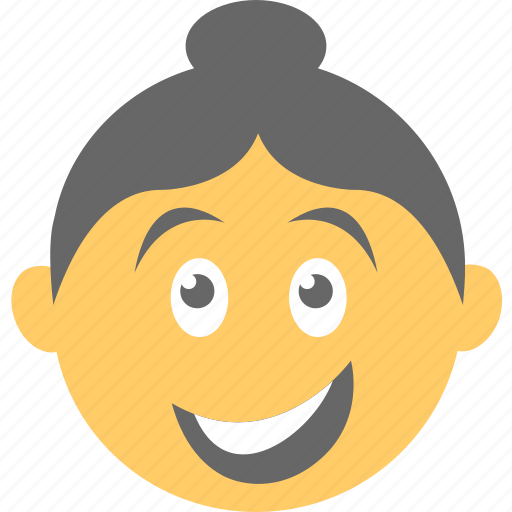 Emoticon, joyful, laughing, smiling, woman emoji icon - Download on Iconfinder
