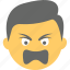 angry boy, boy emoji, confounded, emoticon, frowning face 