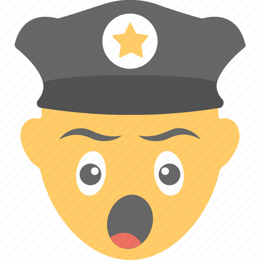 Emoji, policeman, sleepy, tired, yawn face icon - Download on Iconfinder