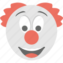 clown emoji, emoji, emoticon, jester, joker