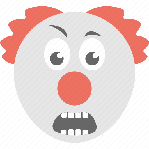 Clown emoji, emoji, emoticon, grimacing clown, smiley icon - Download on Iconfinder