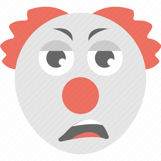 Clown emoji, emoji, jester, sad, sad clown icon - Download on Iconfinder