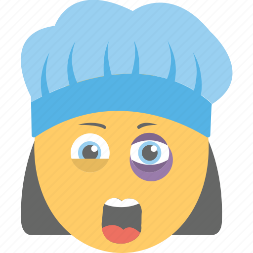Black eye emoji, hurt, ill, sick, sore eye icon - Download on Iconfinder