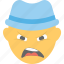 angry boy, boy emoji, confounded, emoticon, frowning face 