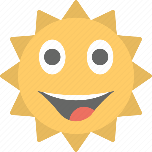 Emoji, happy, smiley, smiling sun, sun face emoji icon - Download on ...