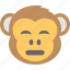 baboon, chimps, monkey emoji, sad, smiley 
