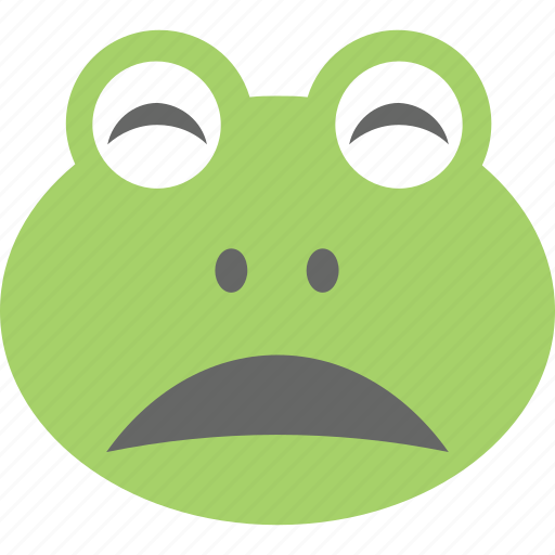 Cartoon, emoticon, frog emoji, frog face, smiley icon - Download on Iconfinder