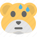 animal, bear emoji, bear face, emoji, emoticon