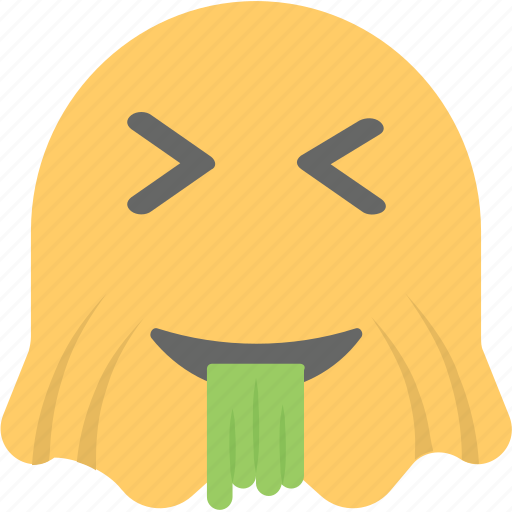 Drooling face, emoji, emoticon, ghost emoji, spirit icon - Download on Iconfinder