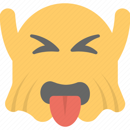 Emoji, emoticon, ghost emoji, ghoul, naughty icon - Download on Iconfinder