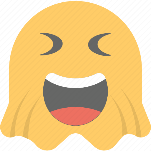 Emoji, emoticon, ghost emoji, ghoul, happy icon - Download on Iconfinder