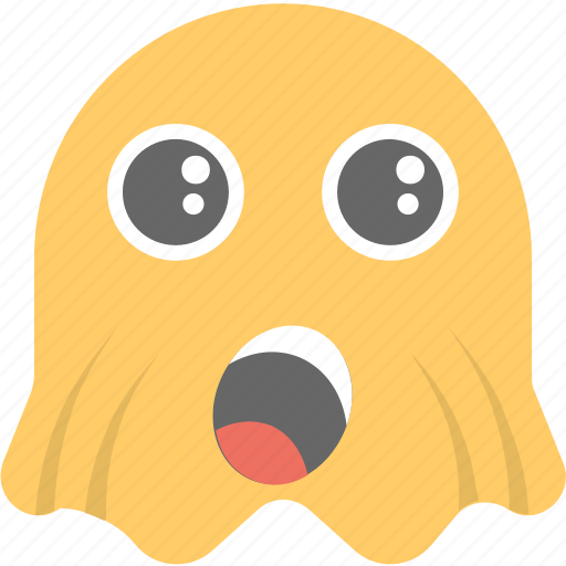 Emoji, emoticon, ghost emoji, ghoul, surprised icon - Download on Iconfinder