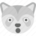 emoji, emoticon, fox emoji, fox face, wolf face