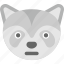emoji, emoticon, fox emoji, fox face, wolf face 