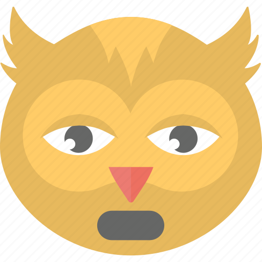 Emoji, emoticon, owl emoji, owl face, smiley icon - Download on Iconfinder