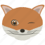 chat, fox, mad, smiley, wink 