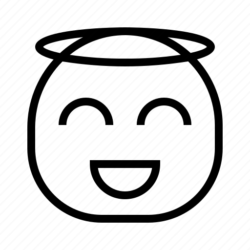 Angel, emoji, face, smileys icon - Download on Iconfinder