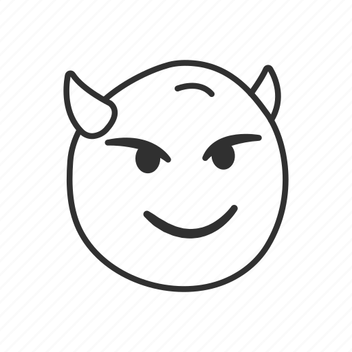 Emoji, emoticon, face, horns, smiley, smiling face, smiling face with horns icon - Download on Iconfinder