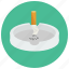 ashtray, cigarette, out, put, smoking 