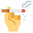 addiction, cigarette, hand, nicotine, smoking 