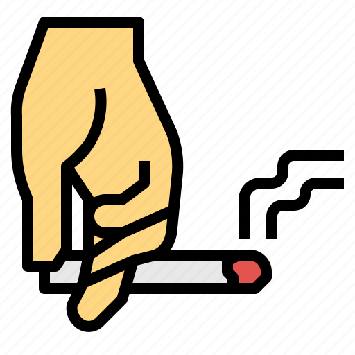 Addiction, cigarette, hand, nicotine, smoking icon - Download on Iconfinder