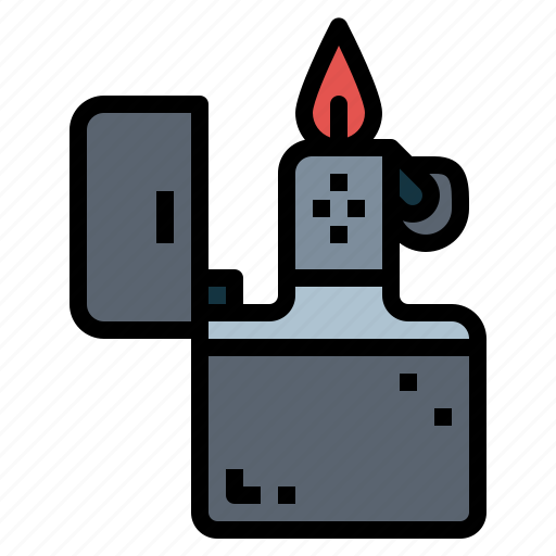 Fire, flammable, gas, lighter, zippo icon - Download on Iconfinder