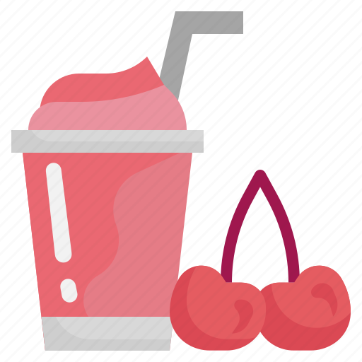 Cherry, healthy, food, fruit, smoothie, drink icon - Download on Iconfinder