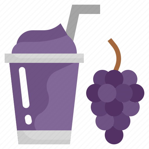 Grape, organic, fruit, smoothie, drink icon - Download on Iconfinder