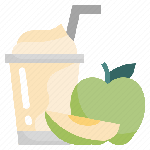 Green, food, restaurant, fruit, smoothie, drink, green apple icon - Download on Iconfinder