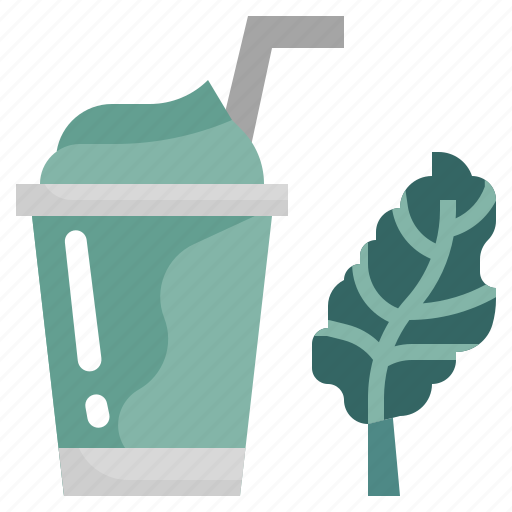 Kale, healthy, food, fruit, smoothie, drink icon - Download on Iconfinder