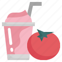 tomato, healthy, food, fruit, smoothie, drink