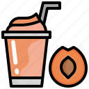 apricot, healthy, food, fruit, smoothie, drink