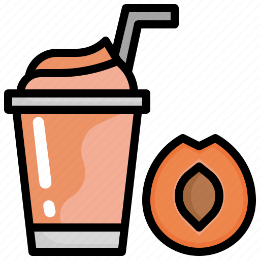 Apricot, healthy, food, fruit, smoothie, drink icon - Download on Iconfinder