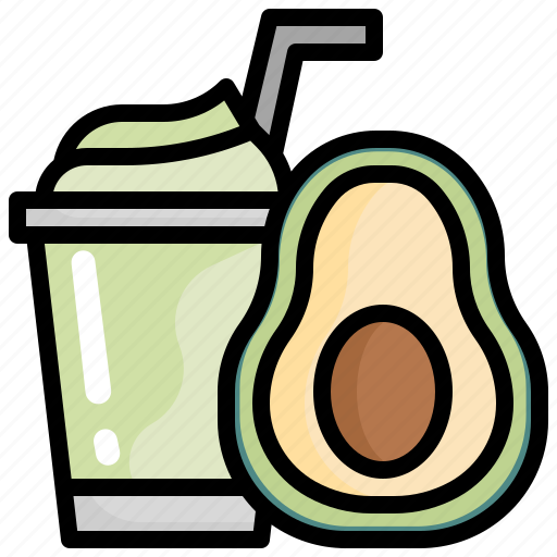 Avocado, healthy, food, fruit, smoothie, drink icon - Download on Iconfinder