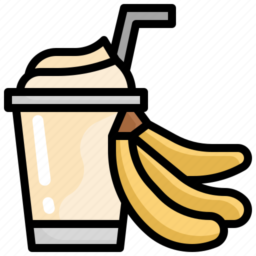 Banana, healthy, food, fruit, smoothie, drink icon - Download on Iconfinder
