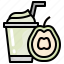 guava, healthy, food, fruit, smoothie, drink