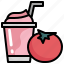 tomato, healthy, food, fruit, smoothie, drink 