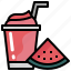 watermelon, juice, fruit, smoothie, drink 
