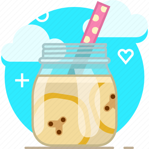 Banana, drink, fit, fruit, smoothie, vitamins icon - Download on Iconfinder