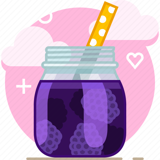 Blackberry, drink, fit, fruit, smoothie, vitamins icon - Download on Iconfinder