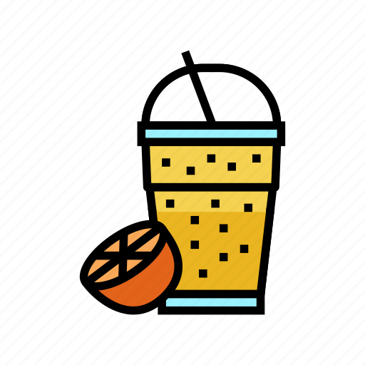 Orange, juice, smoothie, fruit, food, shake icon - Download on Iconfinder