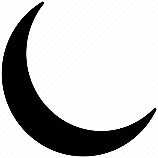 Crescent, moon, half-moon, new moon icon - Download on Iconfinder