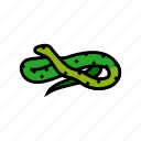 green, tree, python, animal, snake, serpent