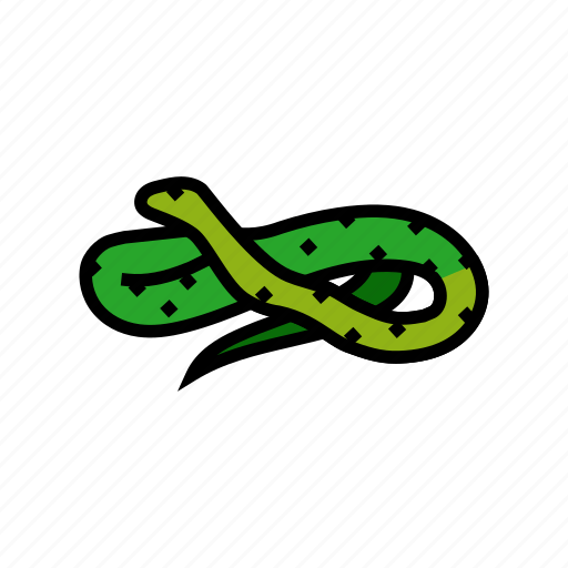 Green, tree, python, animal, snake, serpent icon - Download on Iconfinder